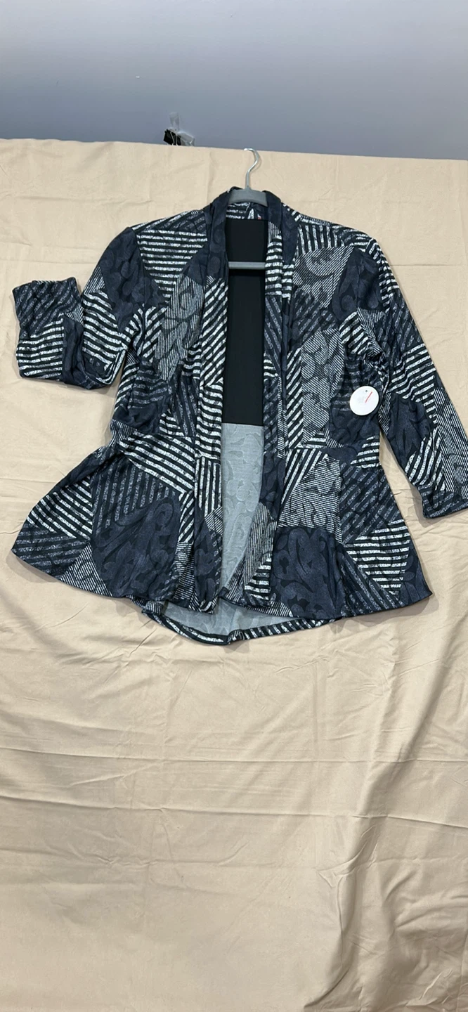 Women's Patterned Open Front Cardigan