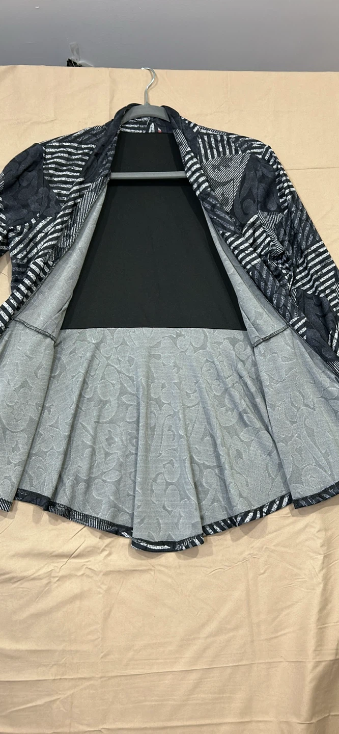 Women's Patterned Open Front Cardigan - photo 4