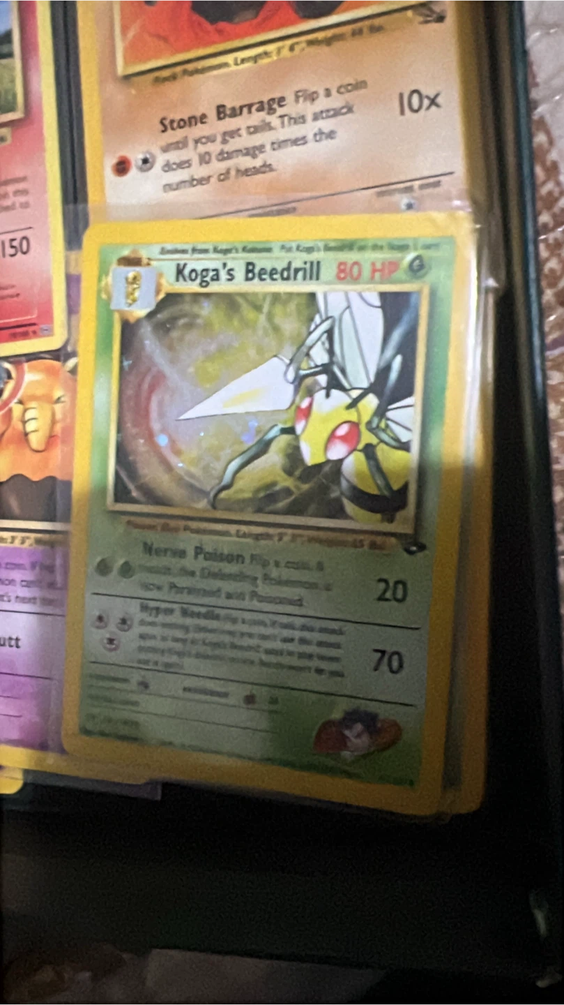 Koga's Beedrill Pokemon Card