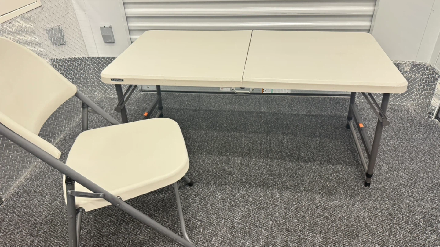 Lifetime Foldable Table with Chair