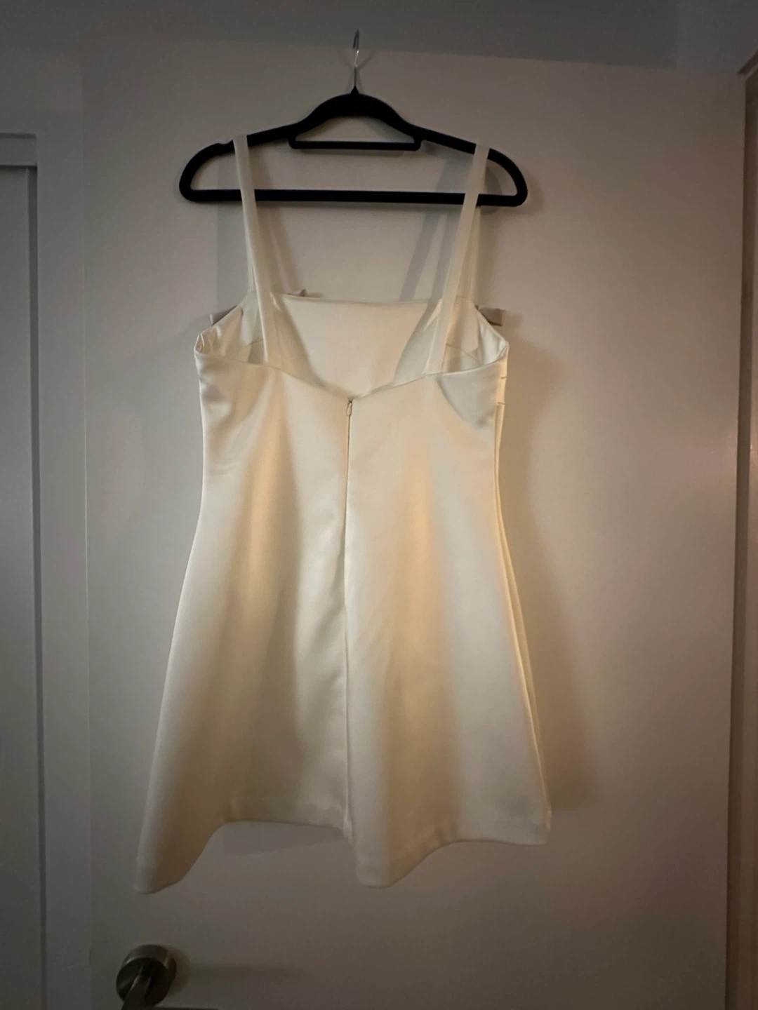 Zara-Cream Mini Dress with Bow Details - photo 2