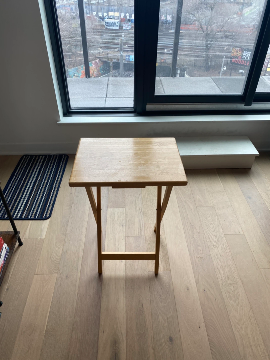 Moving sale - Wooden TV Tray Table - photo 2
