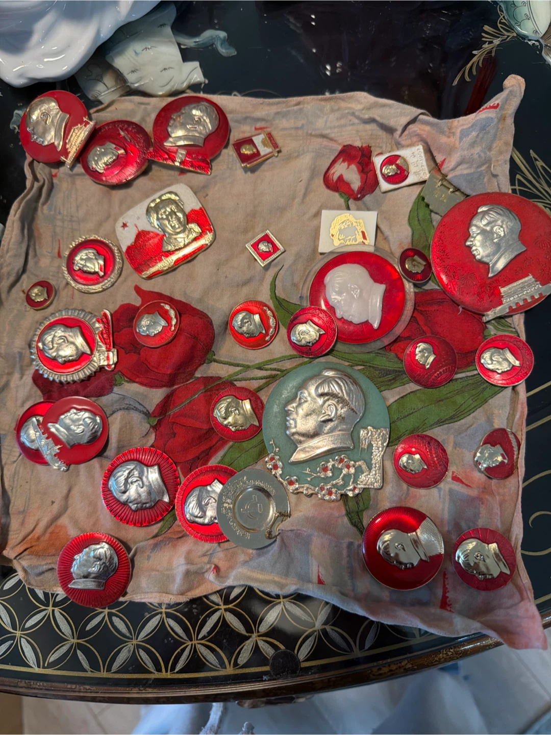 Vintage Mao Zedong Badges Collection