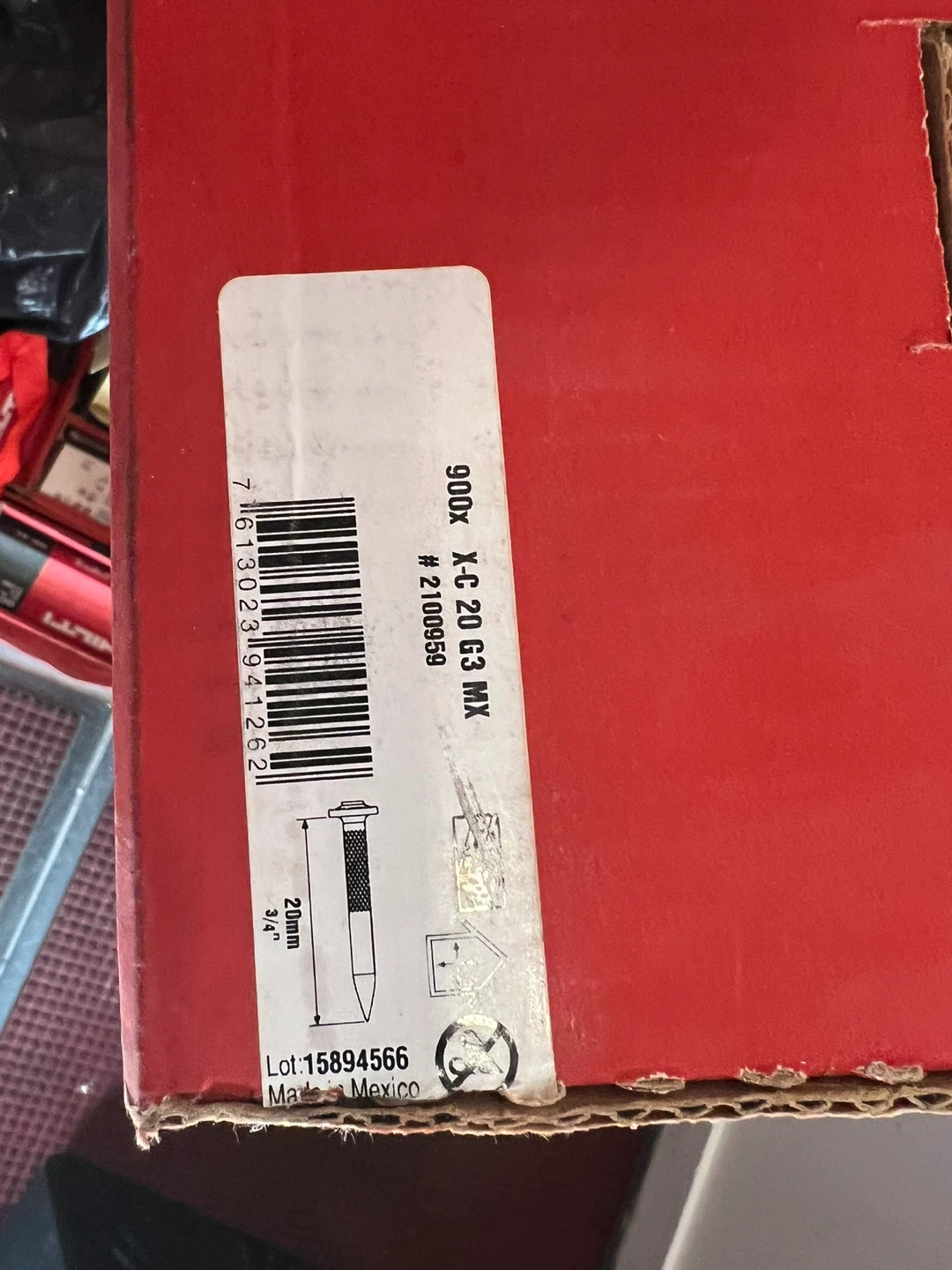 Hilti X-C 20 G3 MX Nails - photo 2
