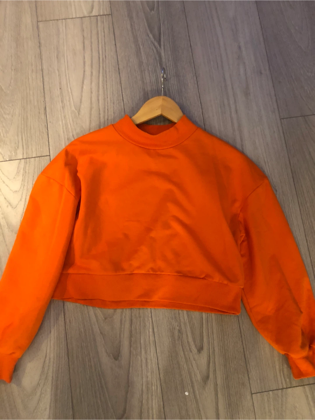 Fabulous Barrels & Oil Orange Cropped Mock Neck Sweatshirt - photo 5