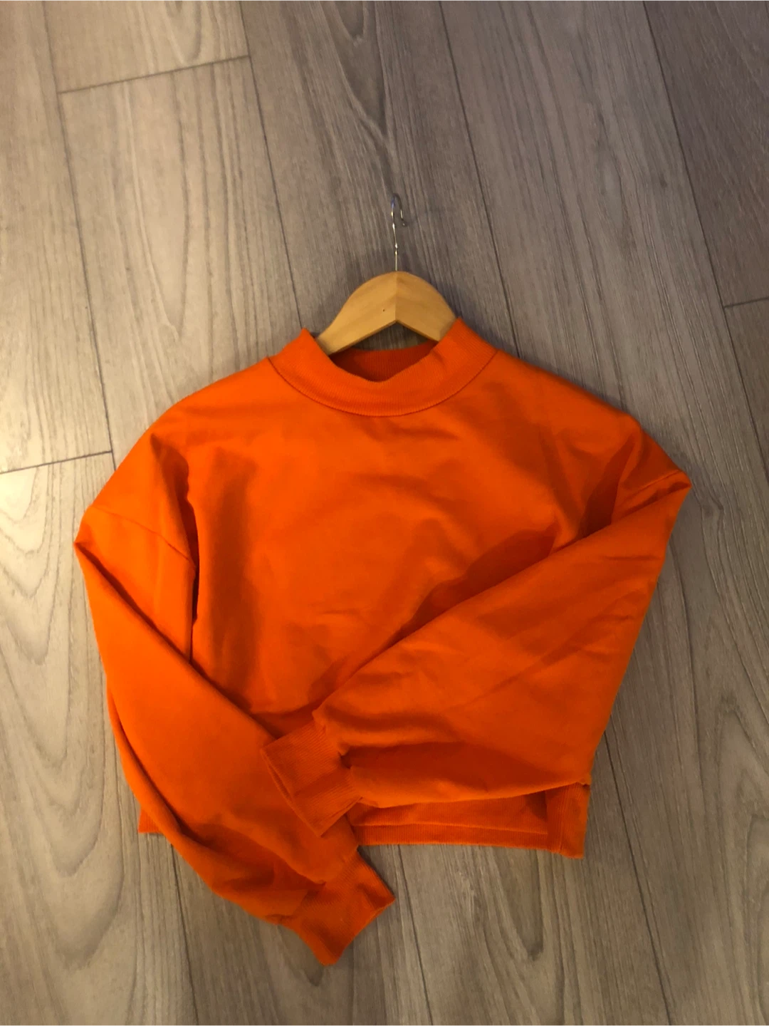 Fabulous Barrels & Oil Orange Cropped Mock Neck Sweatshirt - photo 2