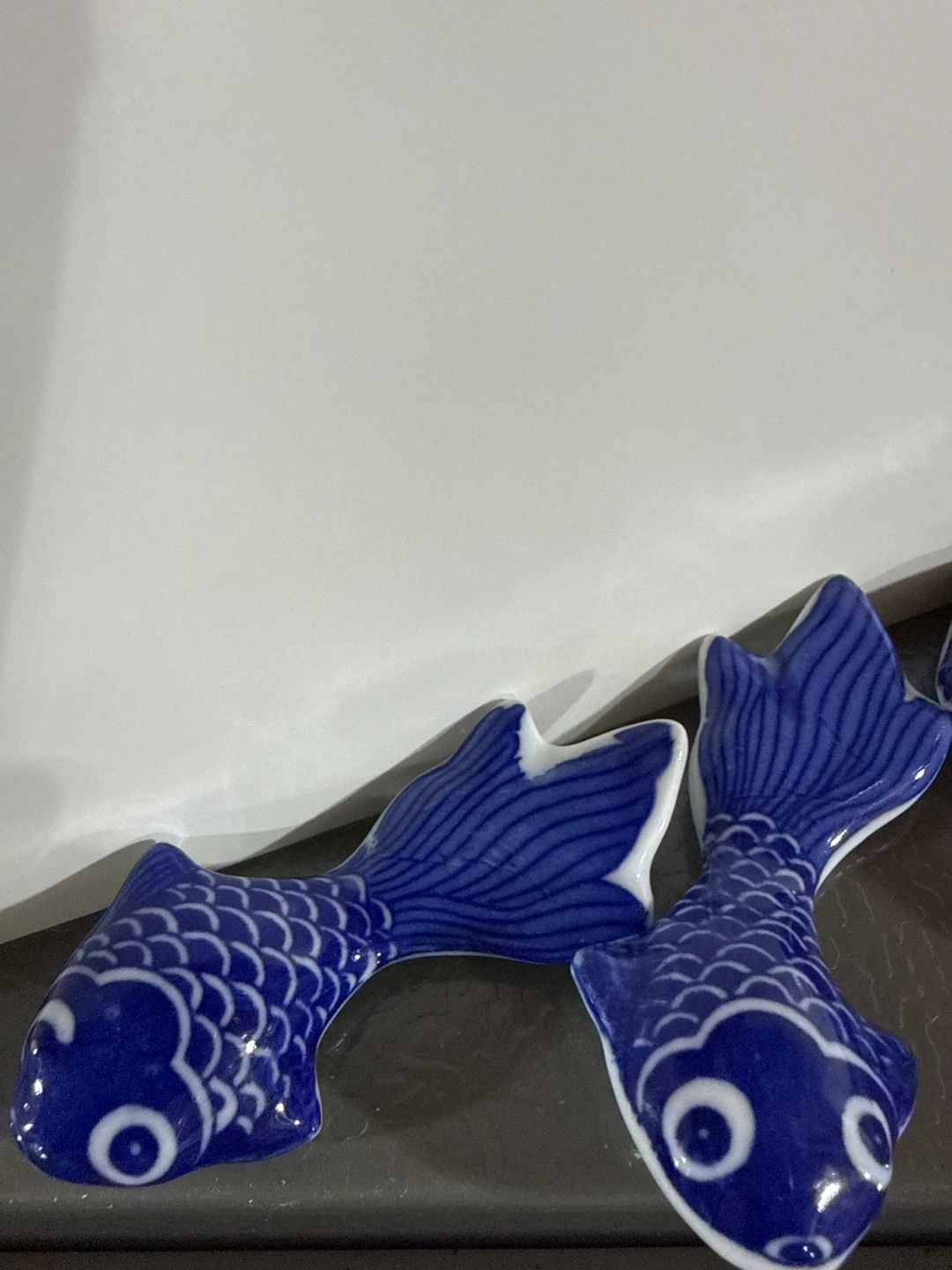 Blue Ceramic Fish Chopstick Rests (Set of 6) - photo 2