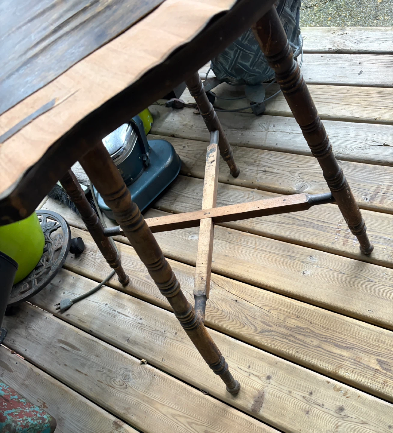 Vintage Wooden Side Table - photo 2