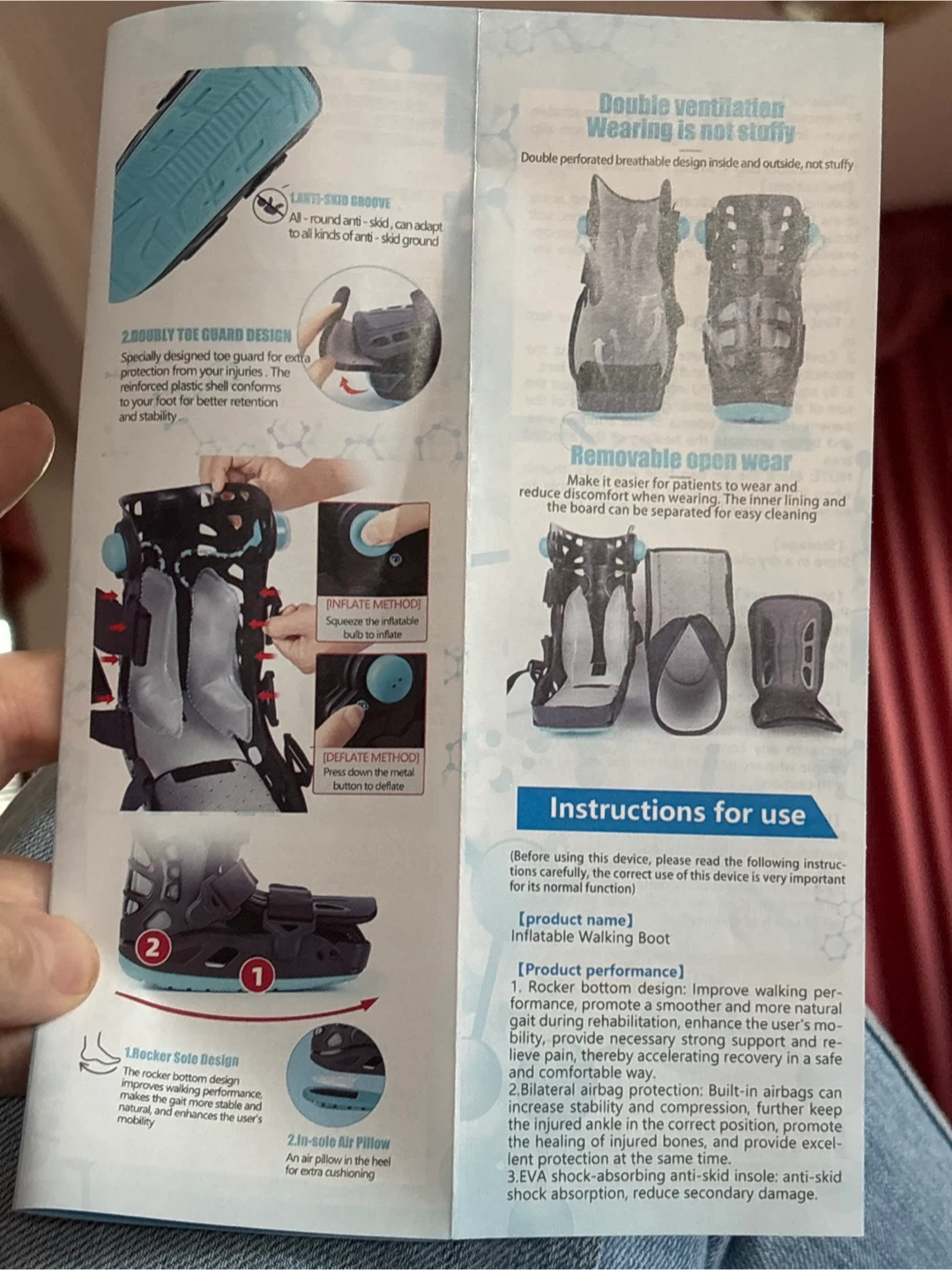 Air Walker Boot - Inflatable Walking Boot - photo 4