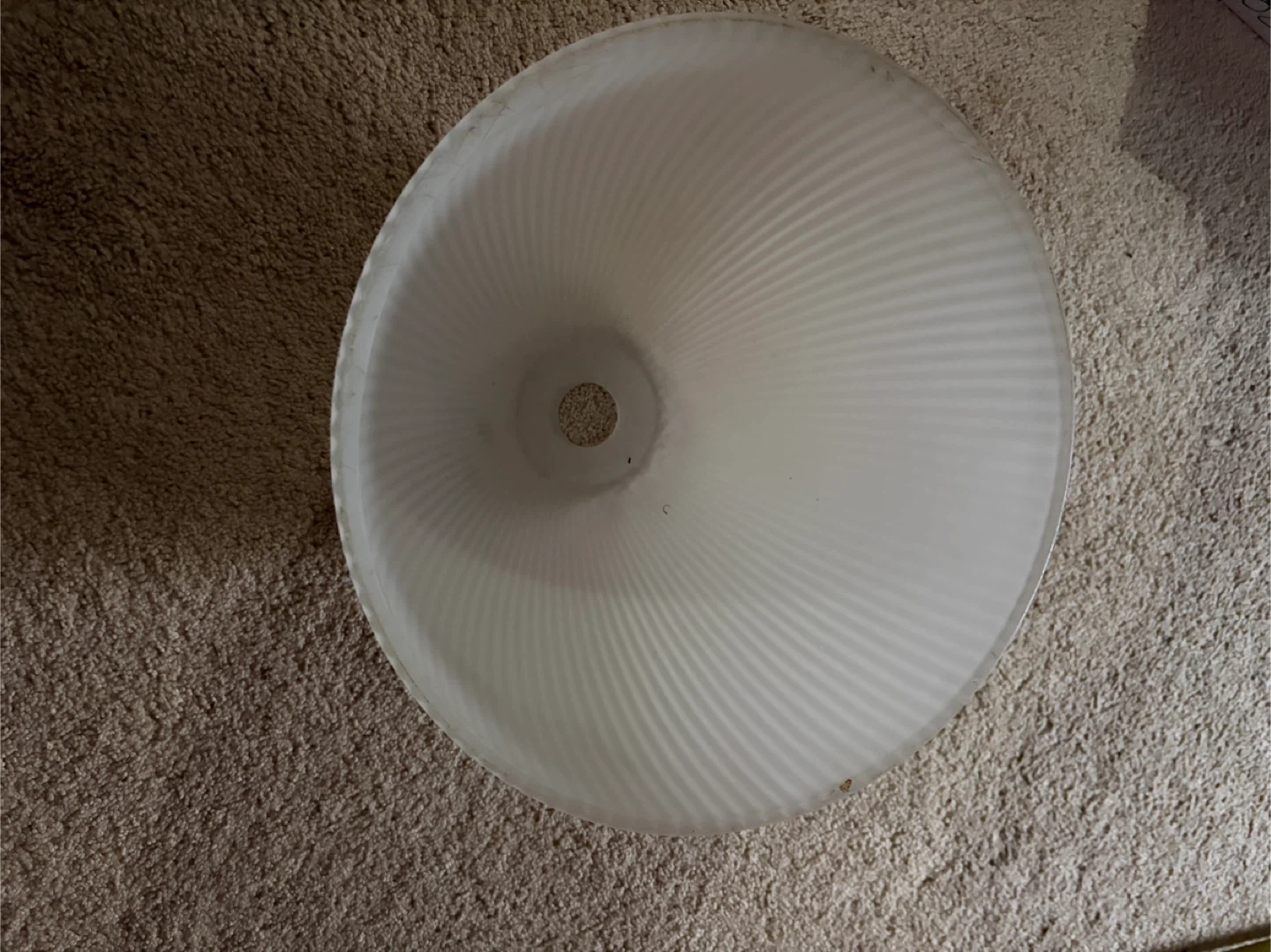 2 White Frosted Glass Lamp Shades - photo 3