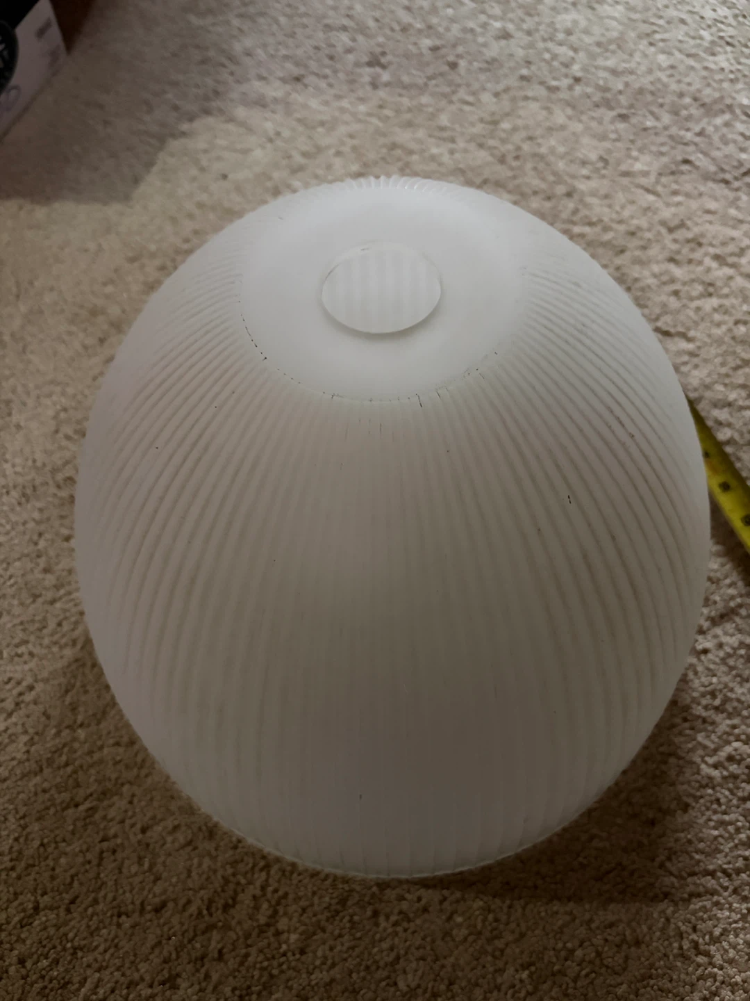 2 White Frosted Glass Lamp Shades