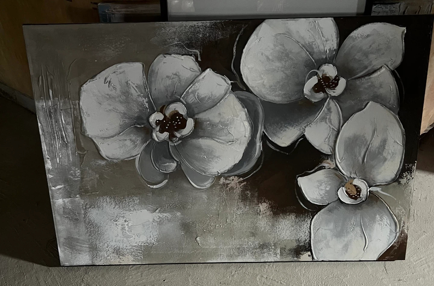 Textured Floral Wall Art