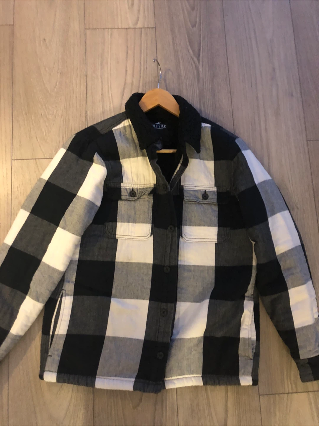 Hollister Plaid Sherpa Lined Shirt Jacket - photo 3