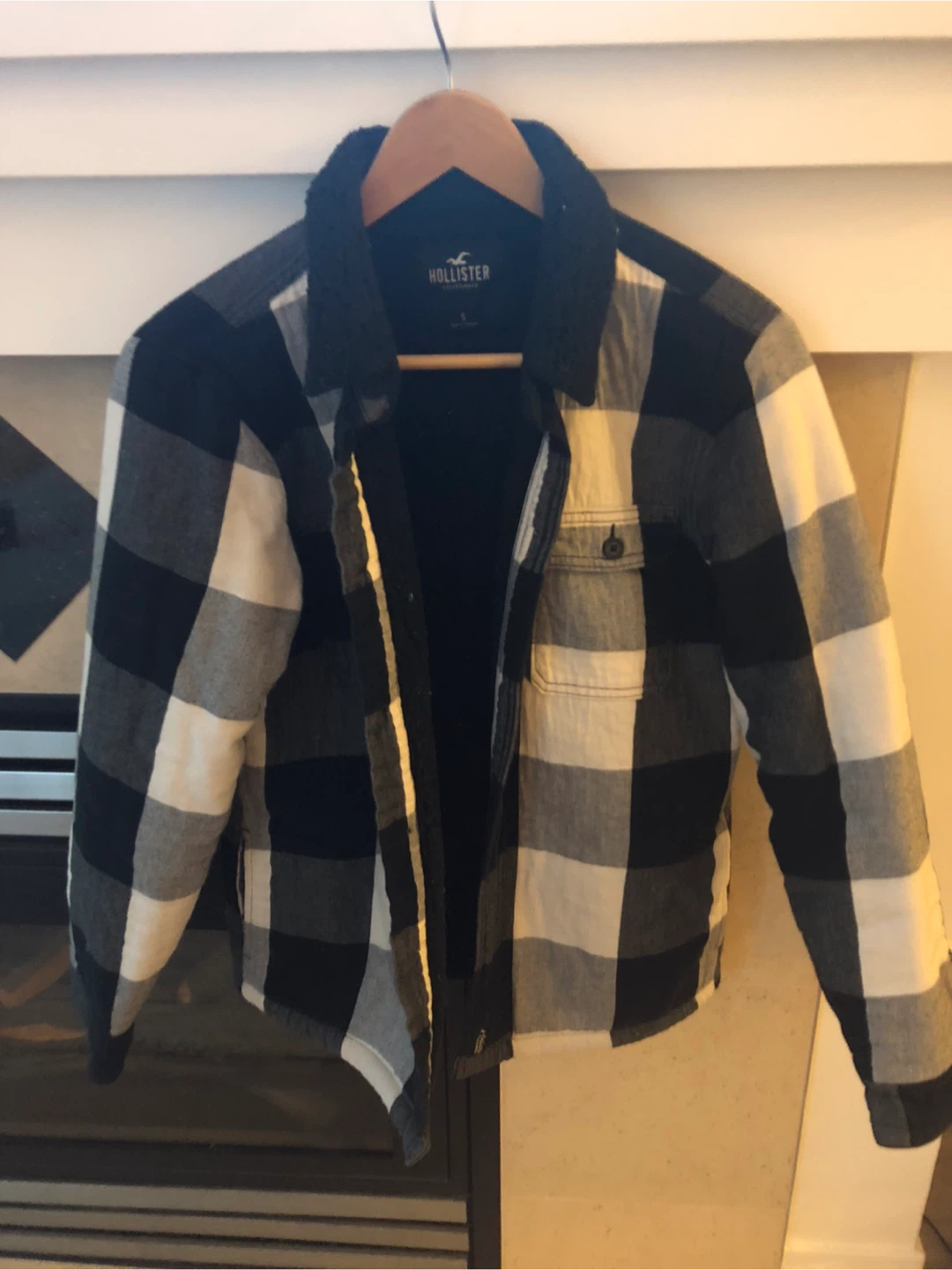 Hollister Plaid Sherpa Lined Shirt Jacket - photo 2