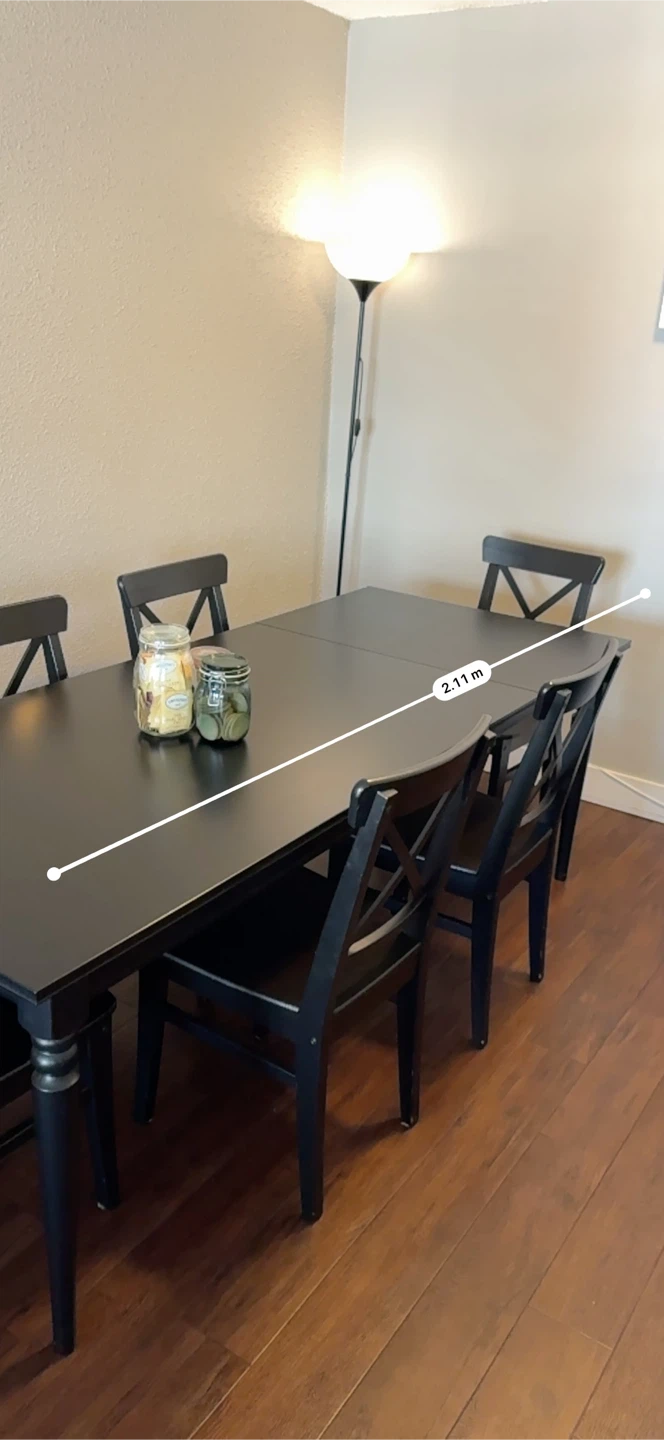 🚨MUST GO THIS WEEK Moving Sale🚨 IKEA INGATORP Table + 6 Chairs - photo 2