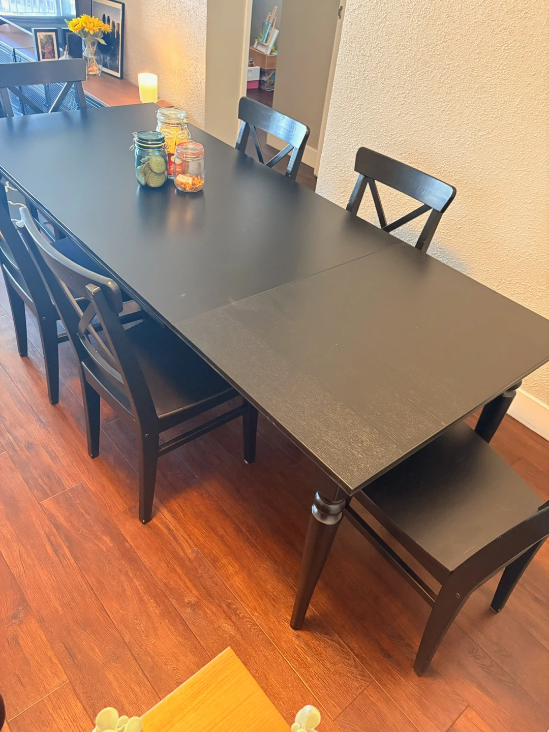 🚨MUST GO THIS WEEK Moving Sale🚨 IKEA INGATORP Table + 6 Chairs - photo 5