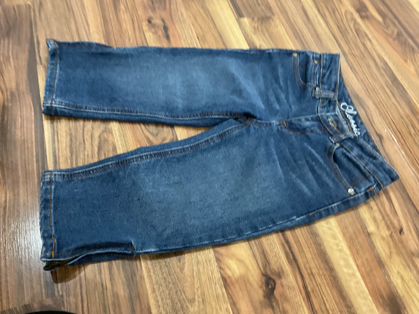 Girls’ Size 8- Blue Denim 3/4 Jeans - Siblings Classic Brand