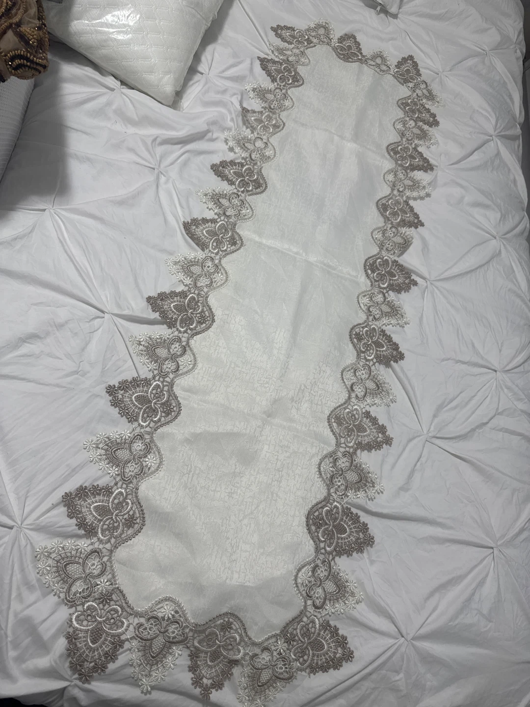 White Lace Table Runner