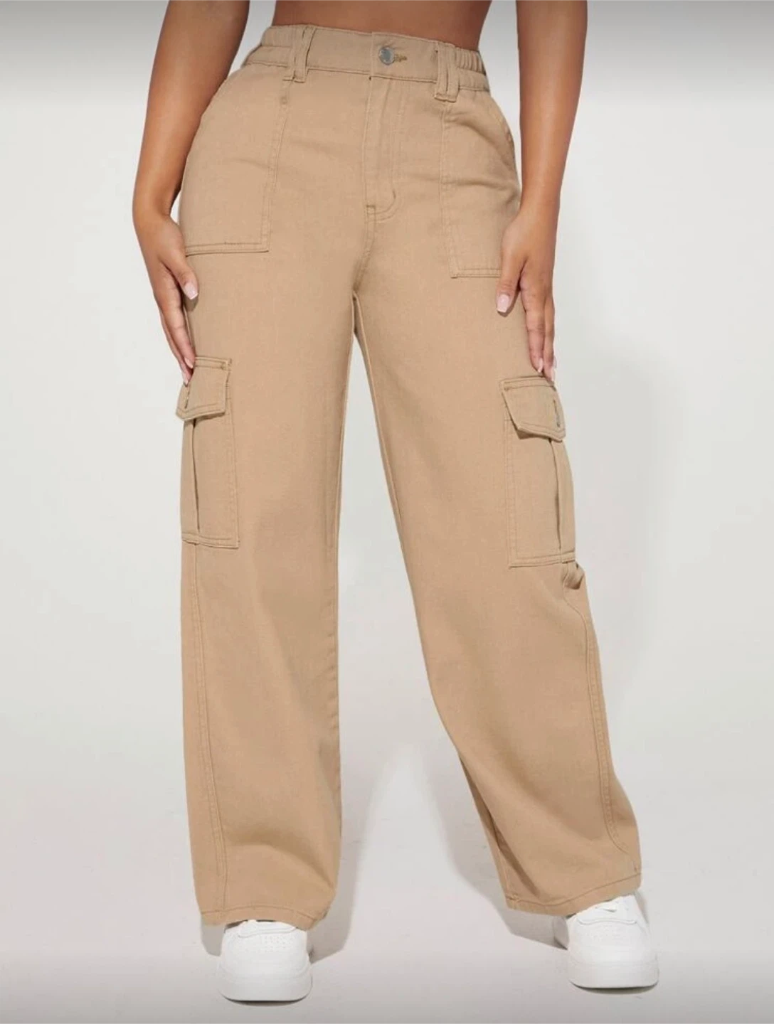 Khaki Cargo Pants - photo 3