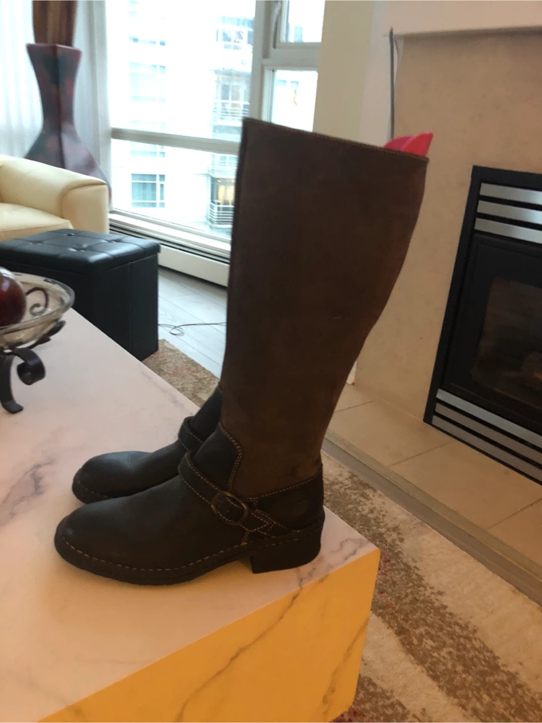 Born Boots - Brown Suede & Leather Knee-High Boots
