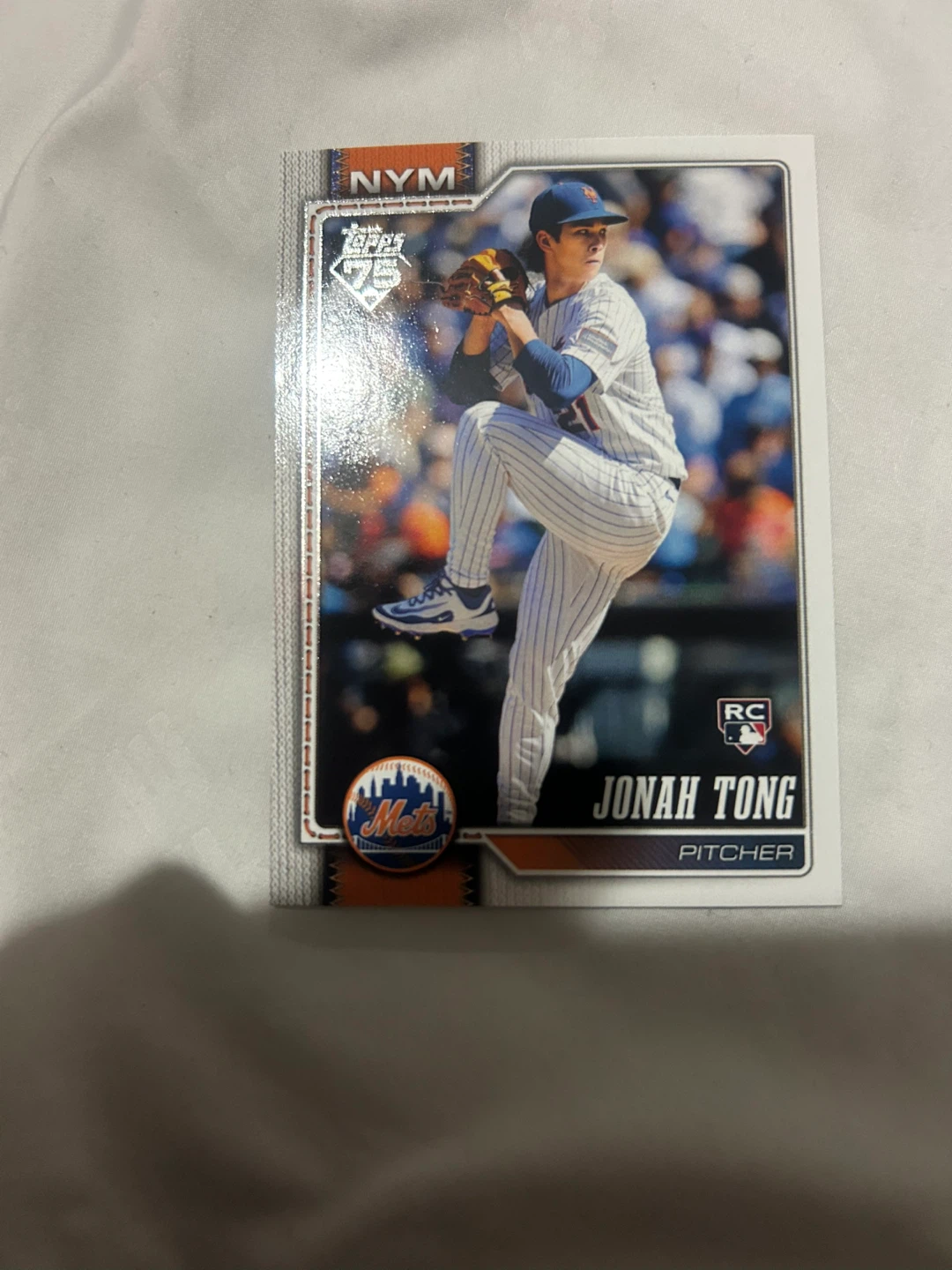 2023 Topps Chrome Jonah Tong RC Baseball Card