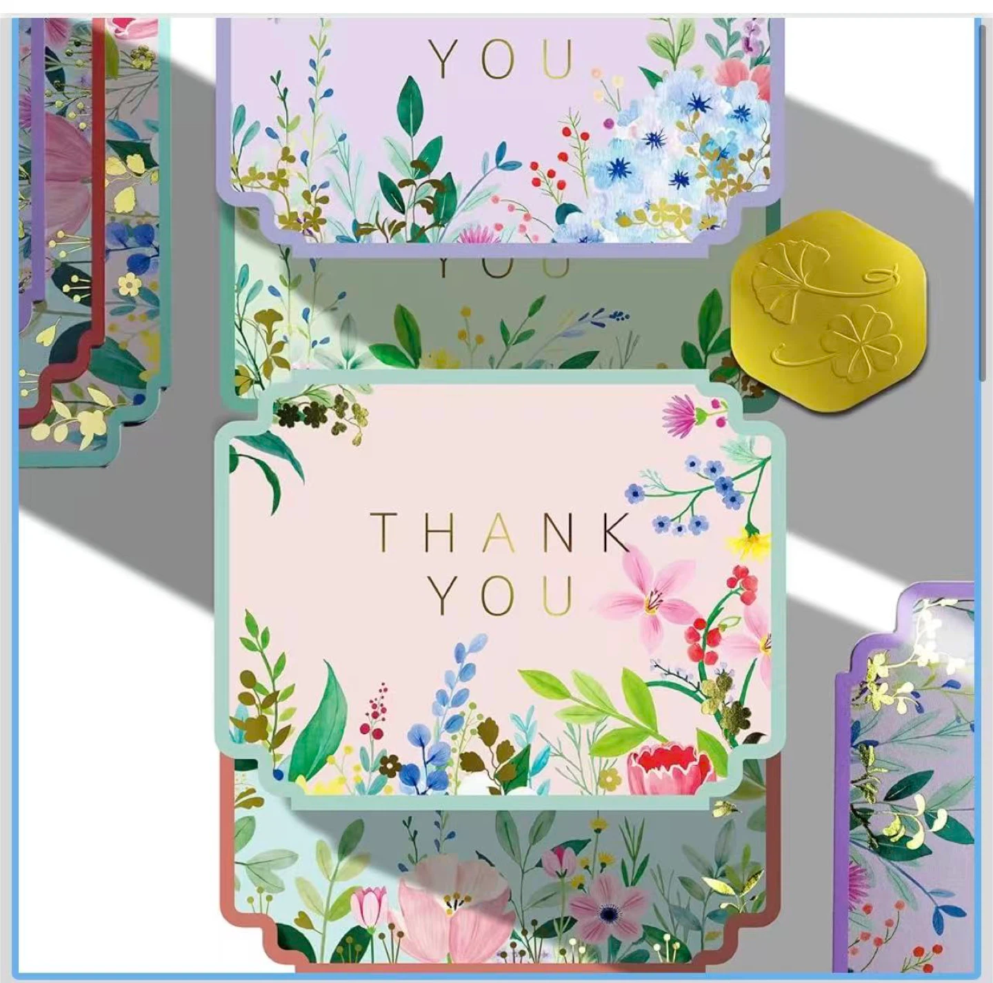 Thank You Cards with Envelopes & Seals (104 pcs)