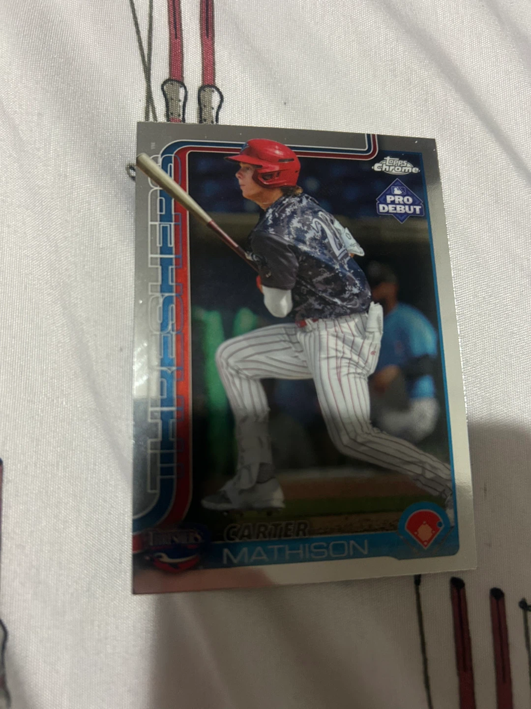 Topps Chrome Pro Debut Carter Mathison Baseball Card