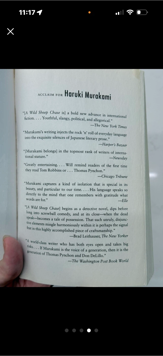 Haruki Murakami A Wild Sheep Chase Paperback Book - photo 4