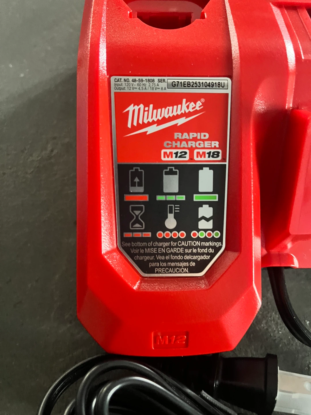 Milwaukee M12 M18 Rapid Charger - photo 2