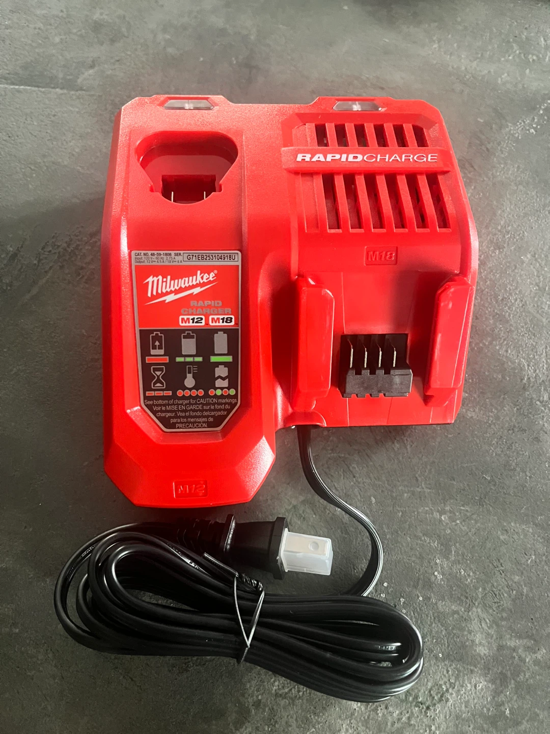 Milwaukee M12 M18 Rapid Charger