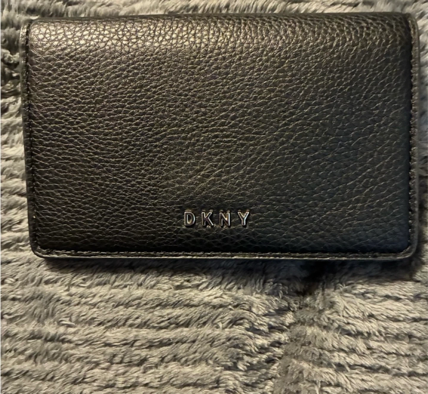 DKNY Black Leather Bifold Wallet