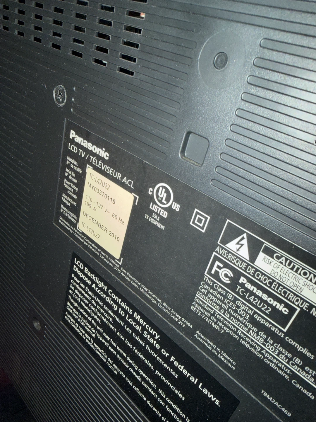 42’ Panasonic TV - photo 4