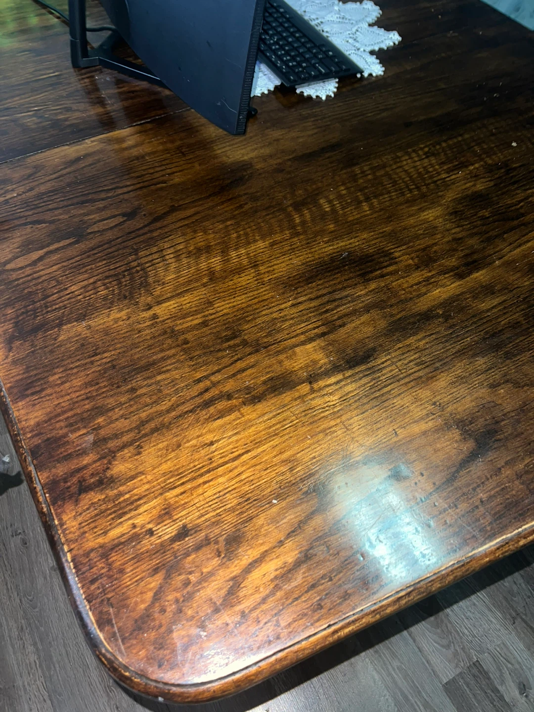 Wooden Dining Table - Dark Oak Finish 🔥Moving Sale - photo 3