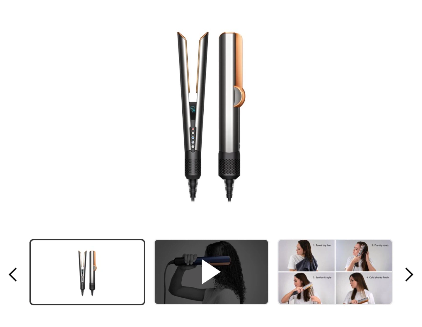 Dyson Straightener - Nickel/Copper used