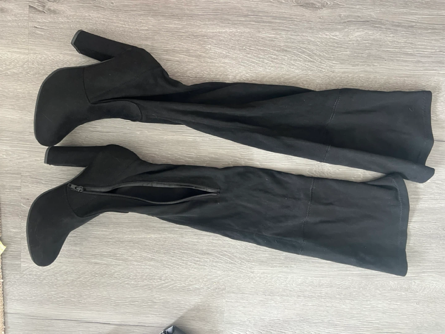Black Over-the-Knee Boots - photo 4