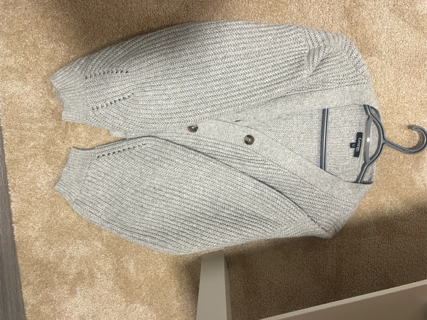 Grey Cardigan with Balloon sleeves - photo 2