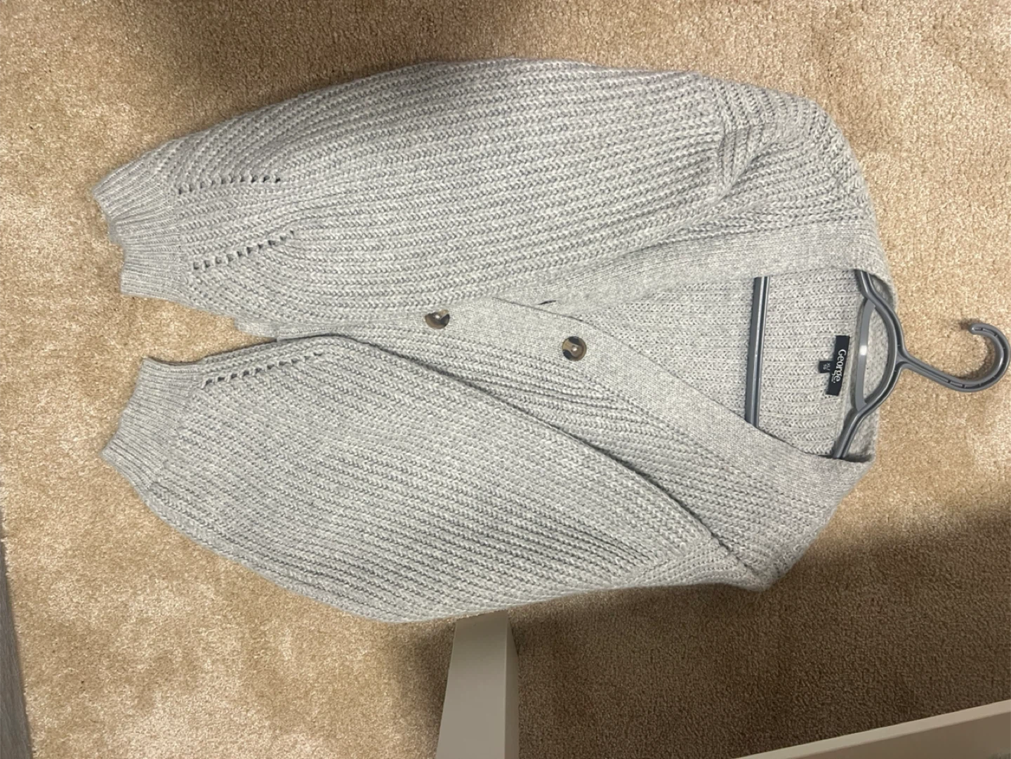 Grey Cardigan with Balloon sleeves - photo 3