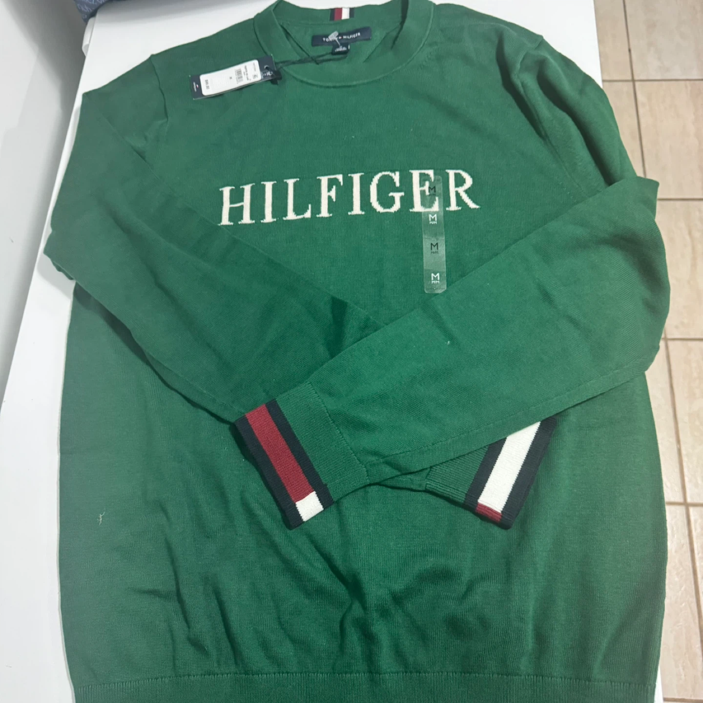 Tommy Hilfiger Green Sweater - Size M - photo 2