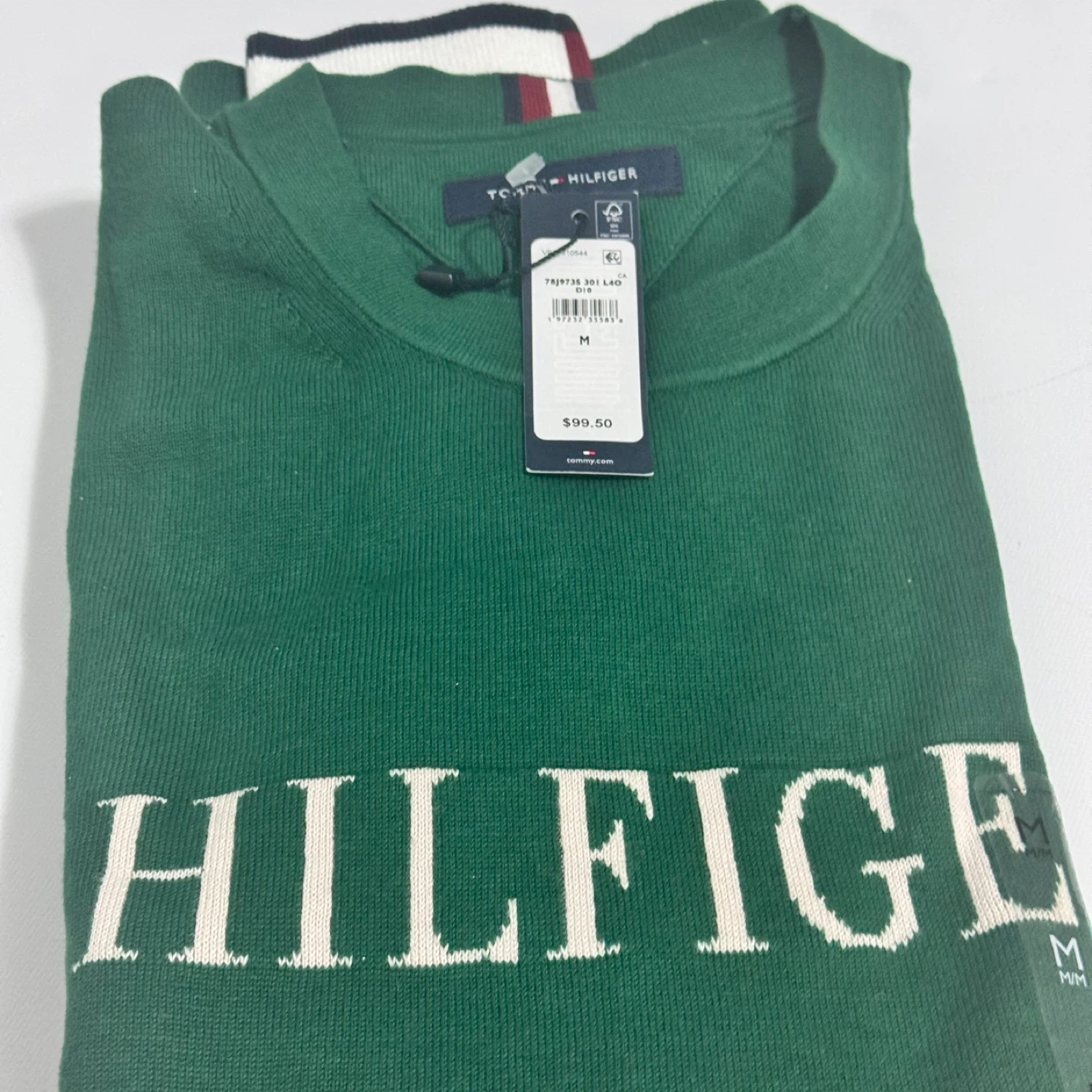 Tommy Hilfiger Green Sweater - Size M - photo 3