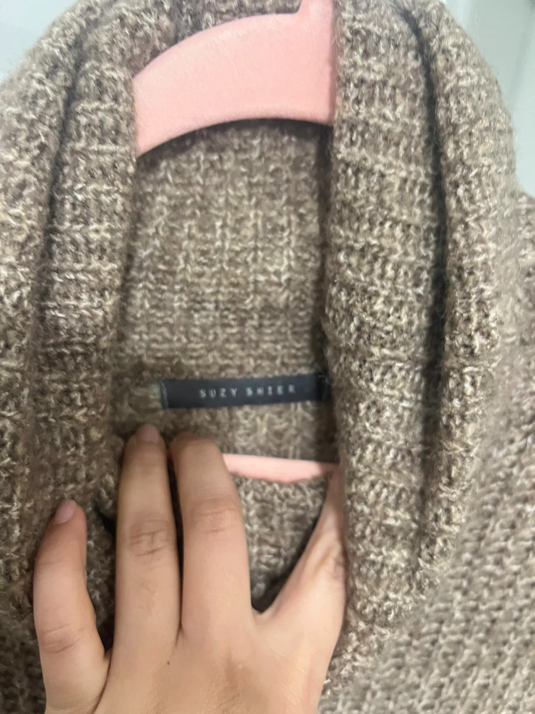 Suzy Shier Cowl Neck Sweater