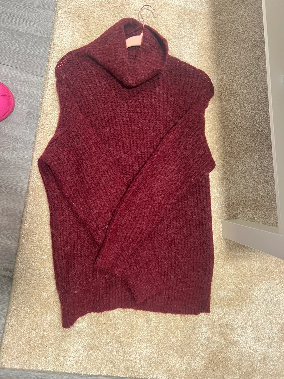 Suzy Shier Burgundy Turtleneck Sweater - photo 2