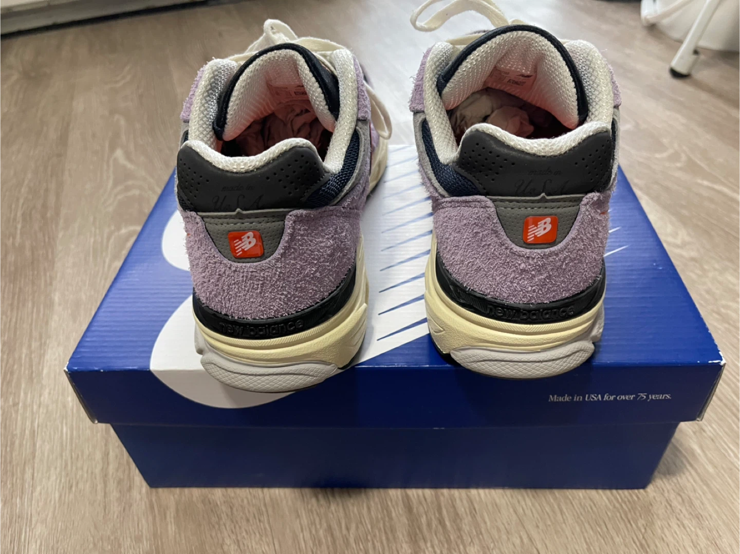 New Balance 990v3 Sneakers - Lavender/Grey/Navy - photo 3