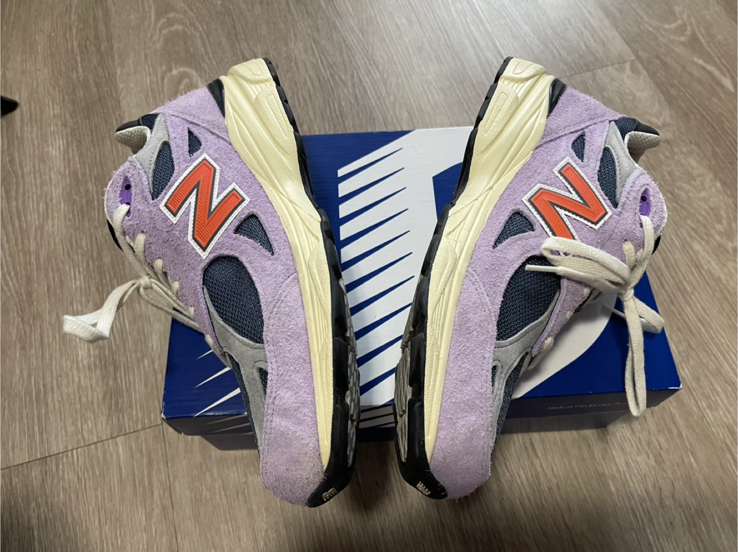 New Balance 990v3 Sneakers - Lavender/Grey/Navy - photo 5