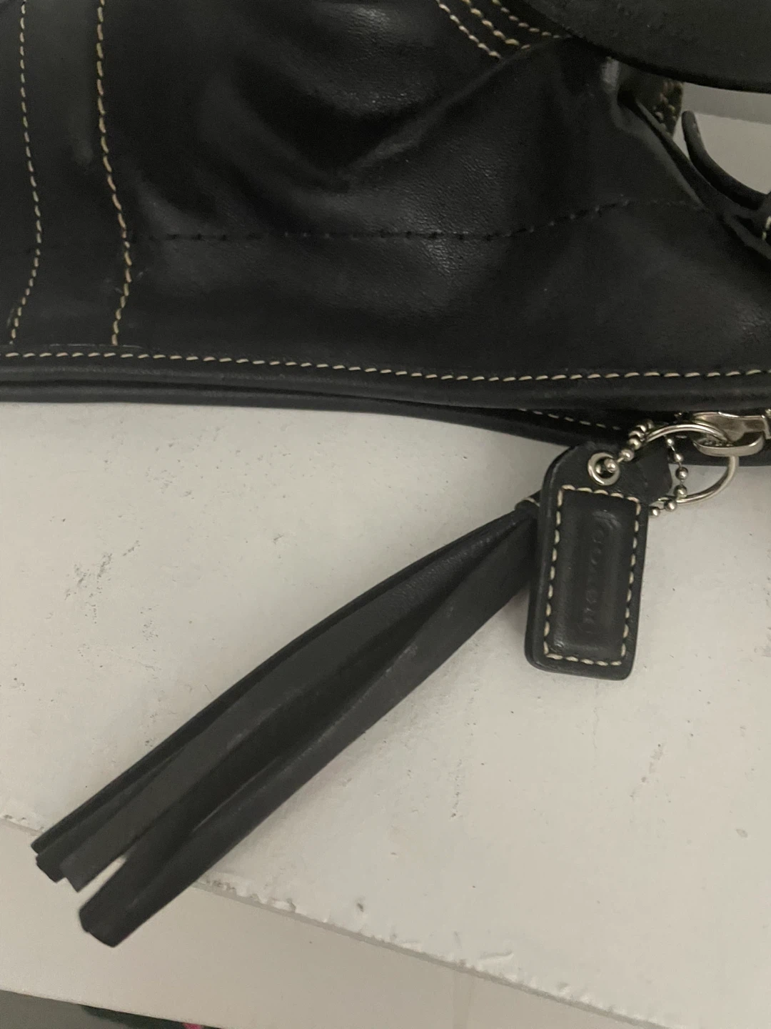 Coach Black Leather Hobo Shoulder Bag - photo 3