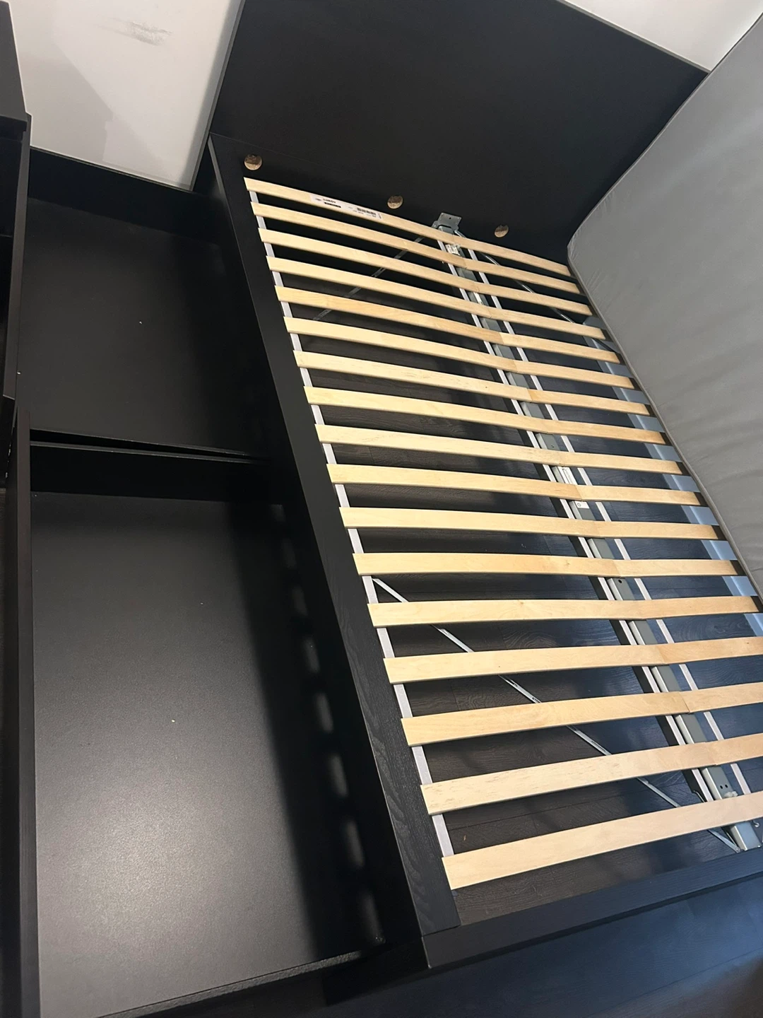 Black Queen Storage Bed Frame with Drawers - photo 3