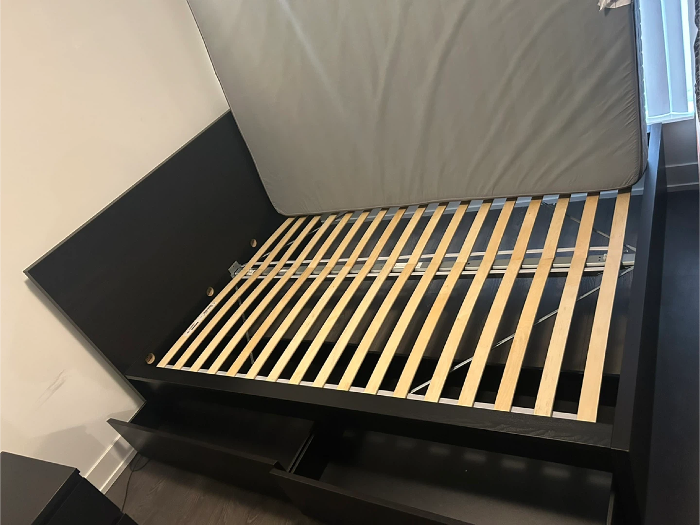 Black Queen Storage Bed Frame with Drawers - photo 2