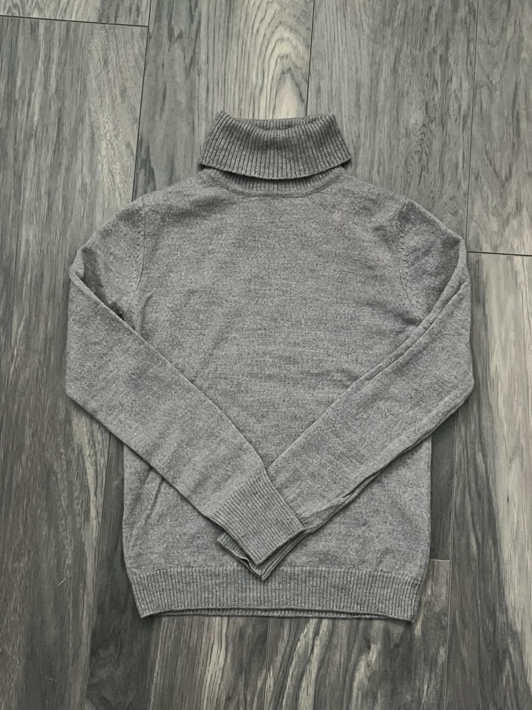 100% Merino Wool Grey Turtleneck Sweater | Women - photo 4