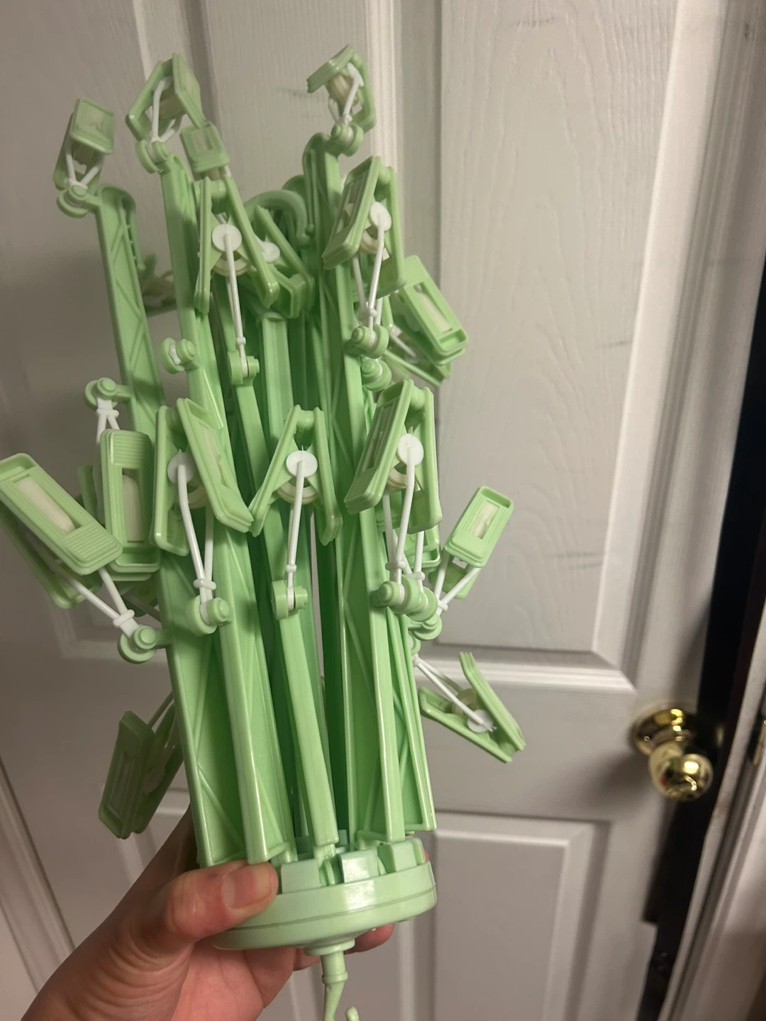 Green Collapsible Drying Hanger with 20 Clips