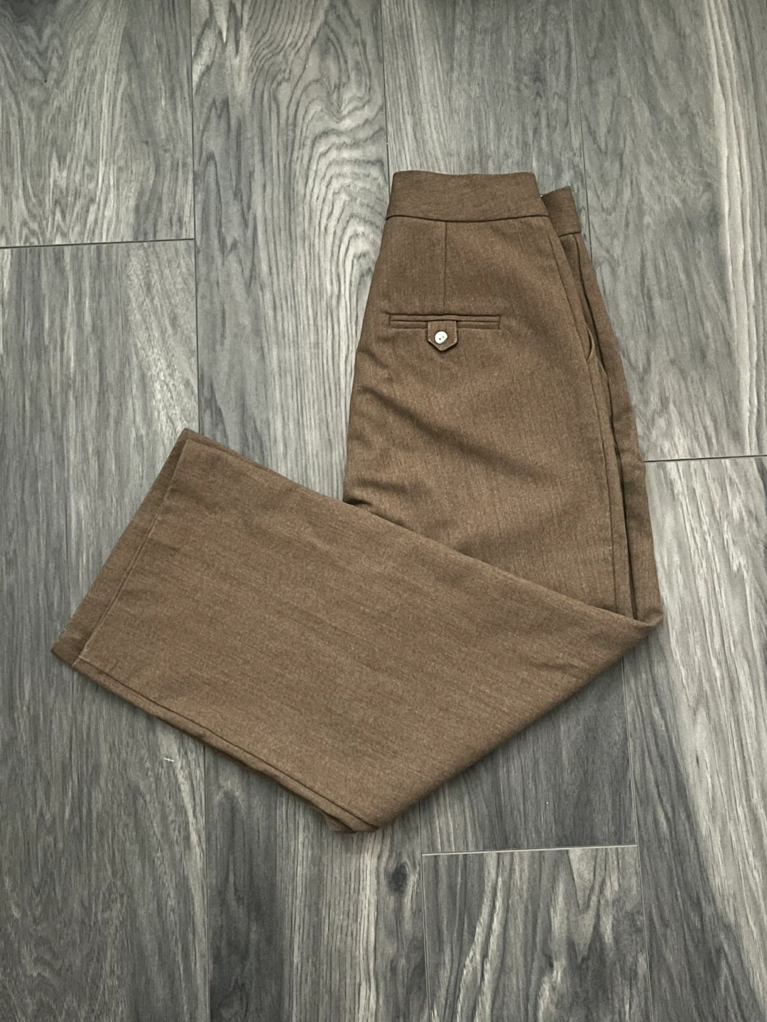 Brown Wool Trousers | Women