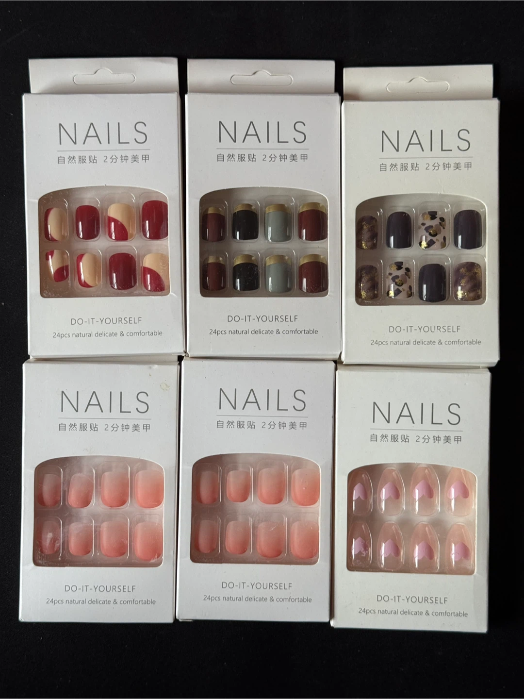 Fake Nails – 6 Boxes Bundle for $10